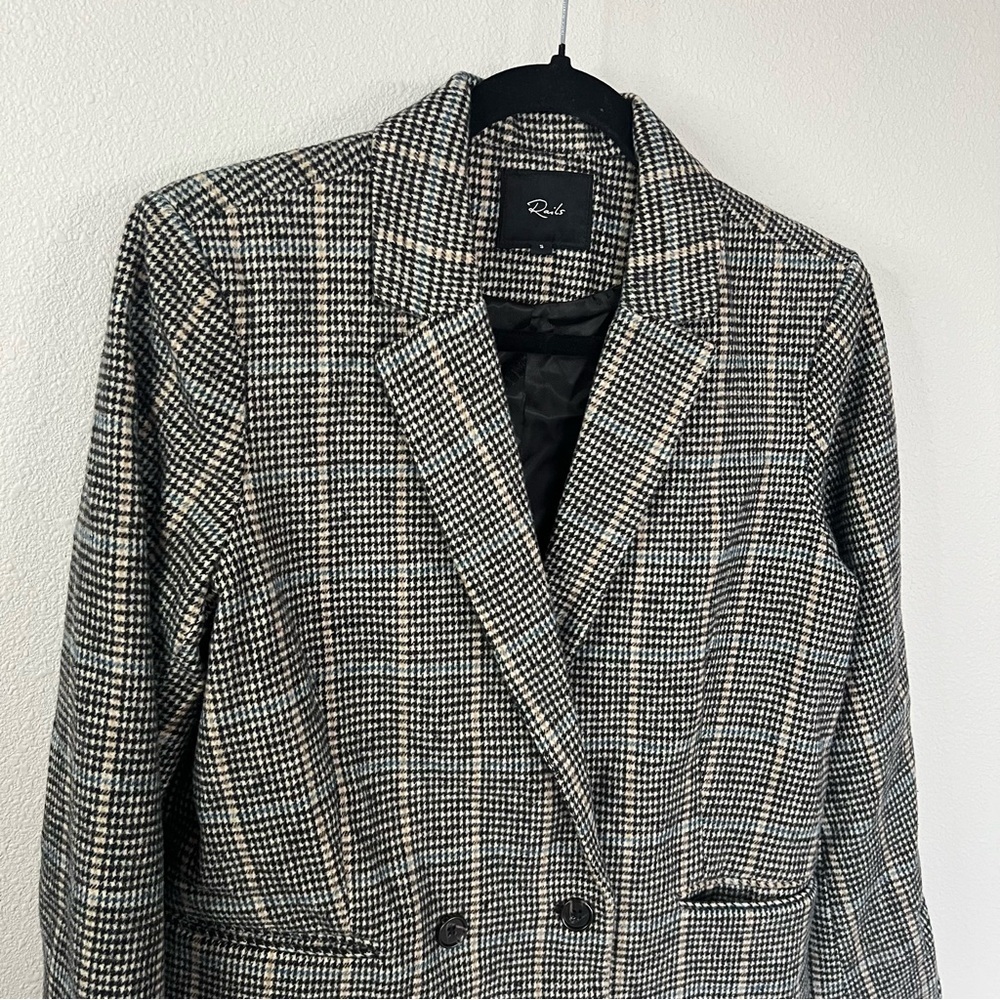 Nwot Rails Cody Houndstooth Check Double Breasted… - image 4